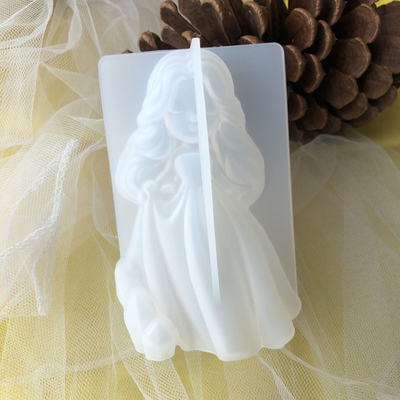 Soap Making Supplies - 3D Cute Princess Silicone Candle Mould