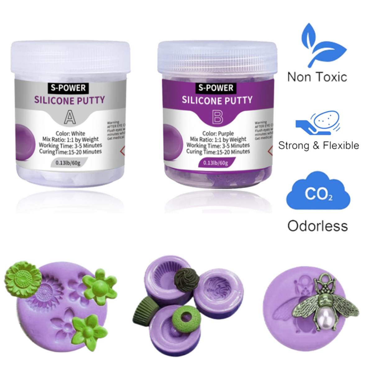 Soap Making Kit For Beginners - DIY Silicone Molding Putty Kit Easy