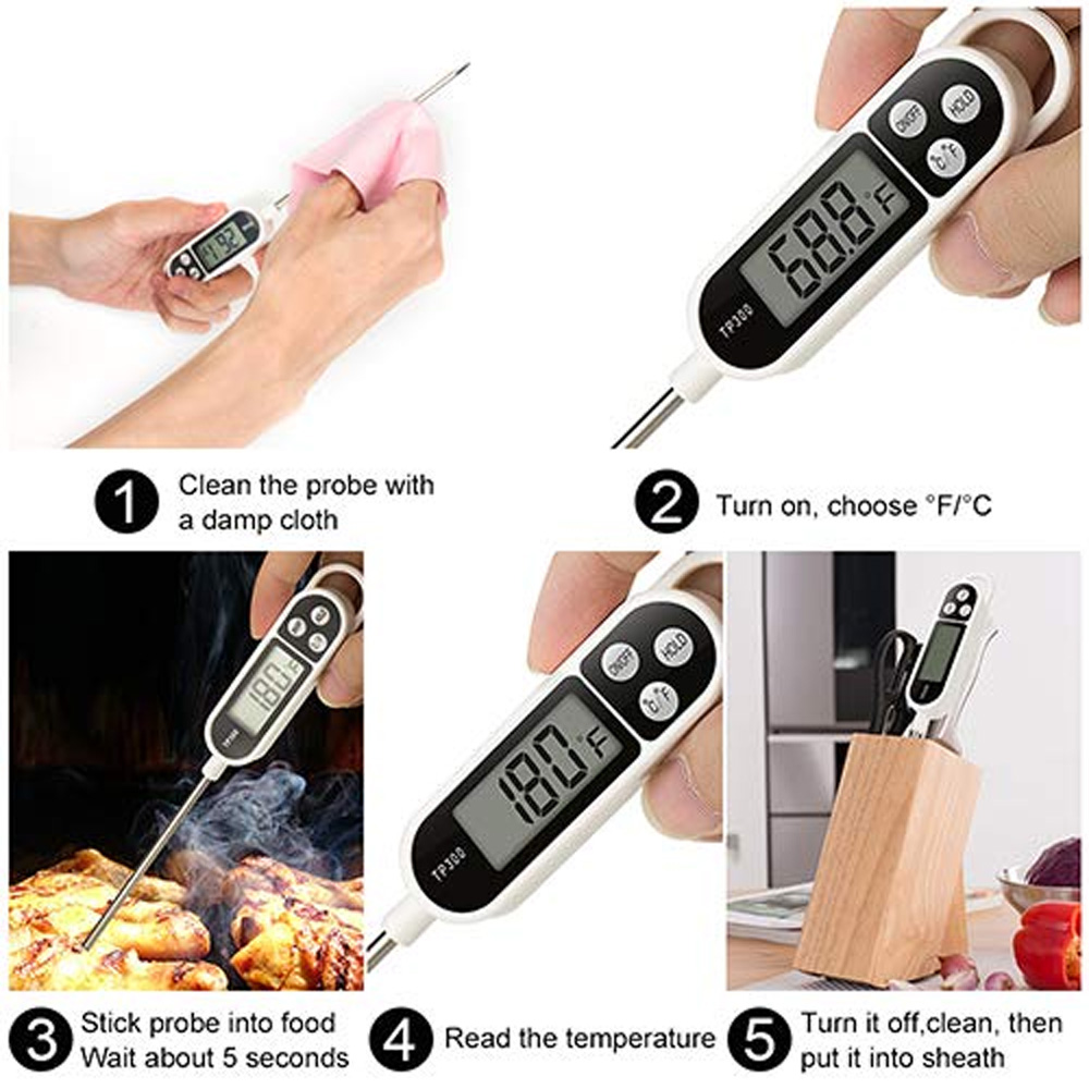 Soap Making Thermometer - New Design Digital Food Thermometer with