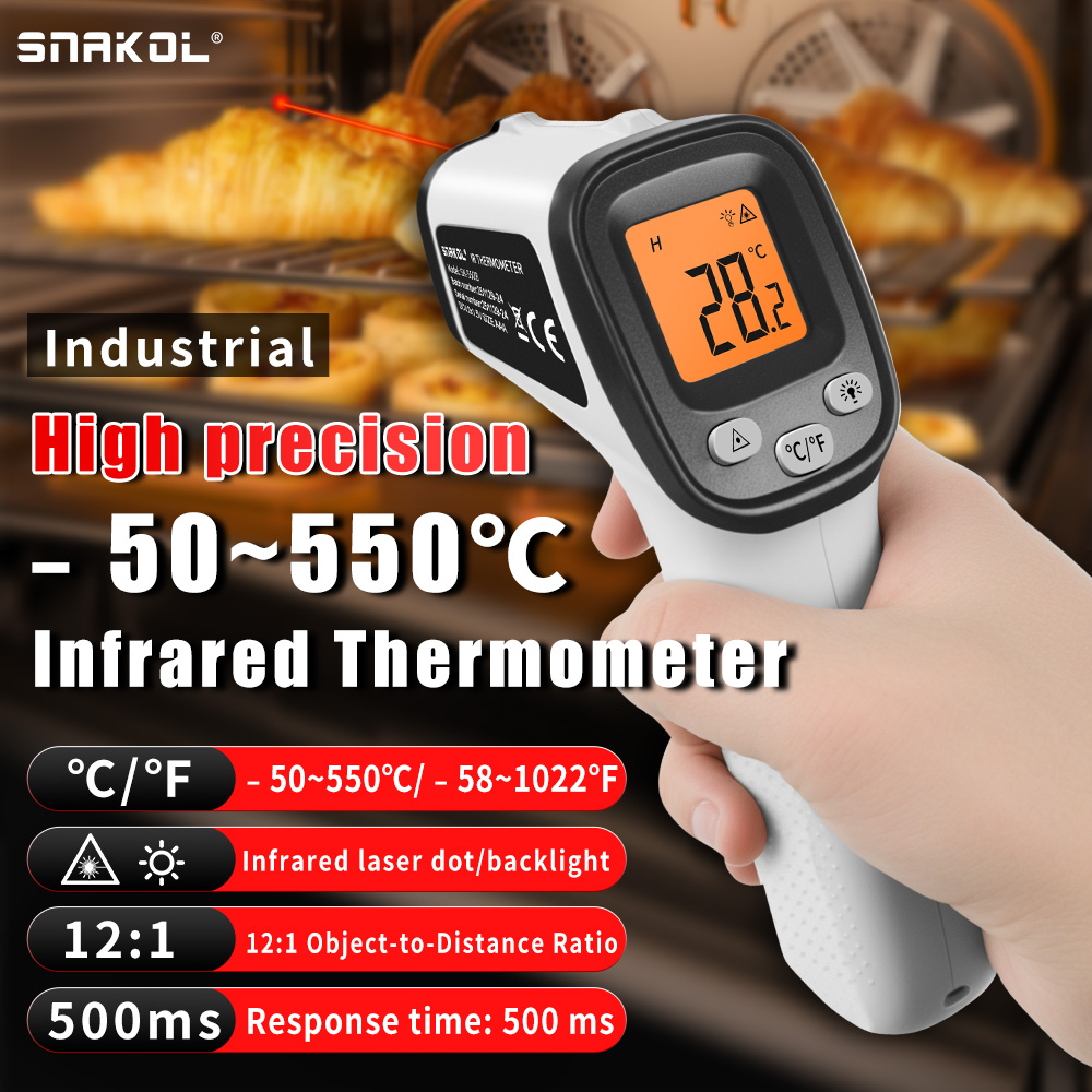 Soap Making Thermometer - SNAKOL SK550B Digital Infrared Thermometer Gun