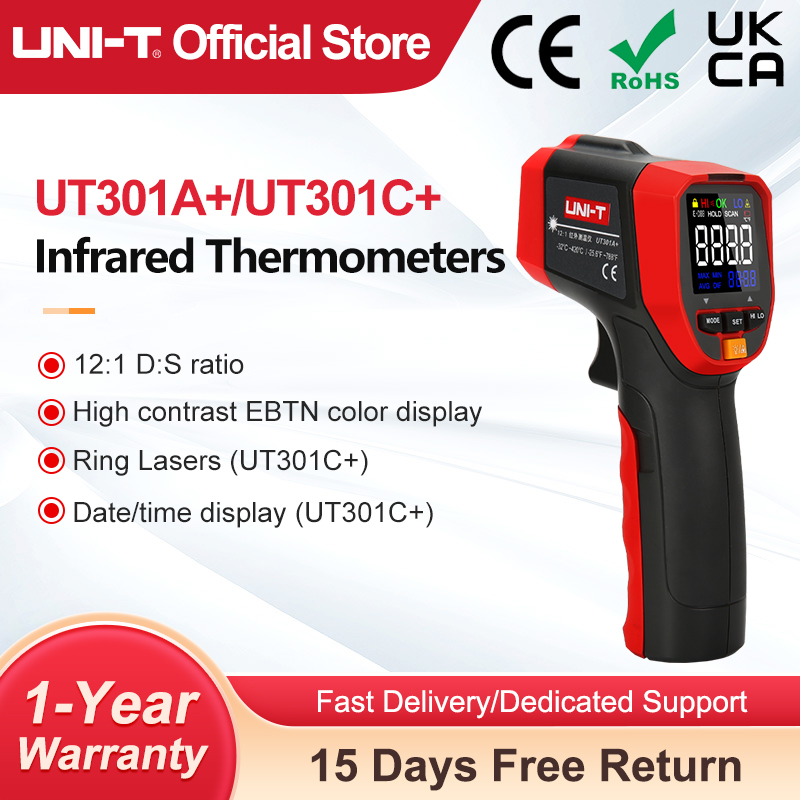 UNI-T UT301A+ UT301C+ Infrared - Soap Making Thermometer ulasan dan harga