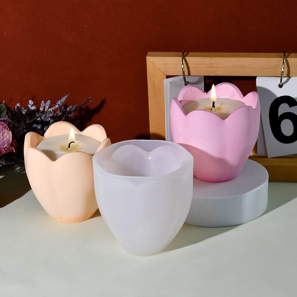 Tulip Candle Holder Silicone M - Soap Making Equipment For Beginners ulasan dan harga