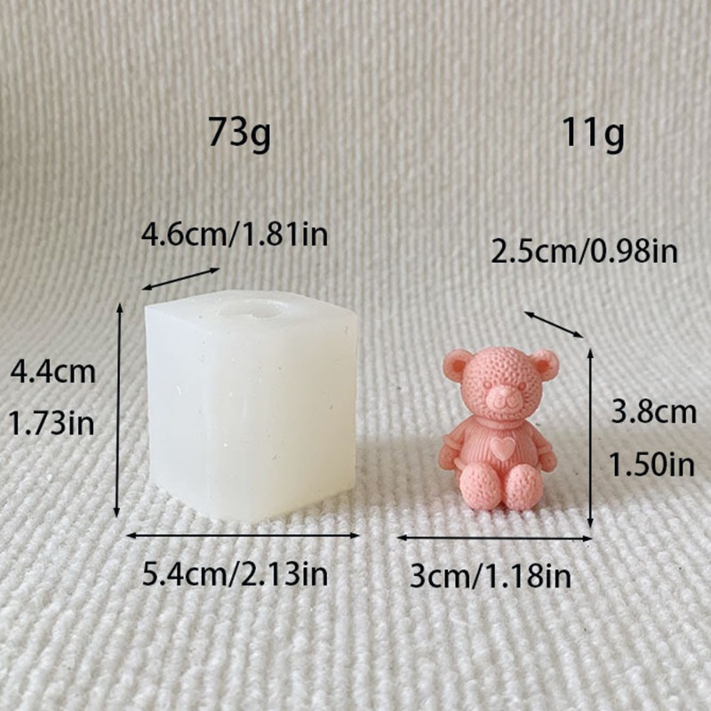 Mini Love Bear Candle Silicone - Soap Making Equipment For Beginners ulasan dan harga