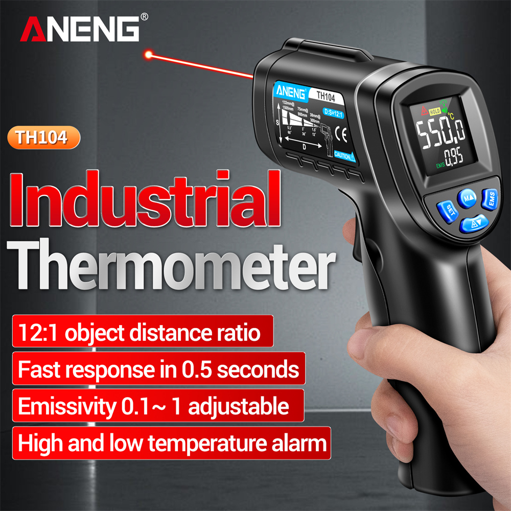 ANENG -50~550℃ Infrared Thermo - Soap Making Thermometer ulasan dan harga