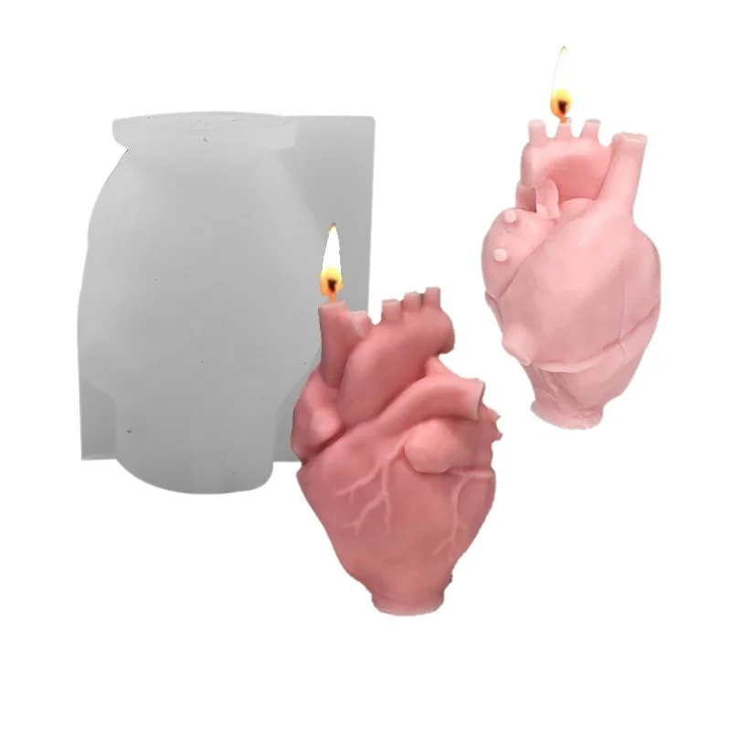 DIY Human Heart Silicone Candl - Soap Making Diy Kit ulasan dan harga