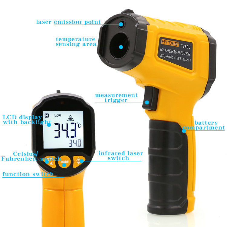 TS600 Infrared Non-Contact HYT - Soap Making Thermometer ulasan dan harga
