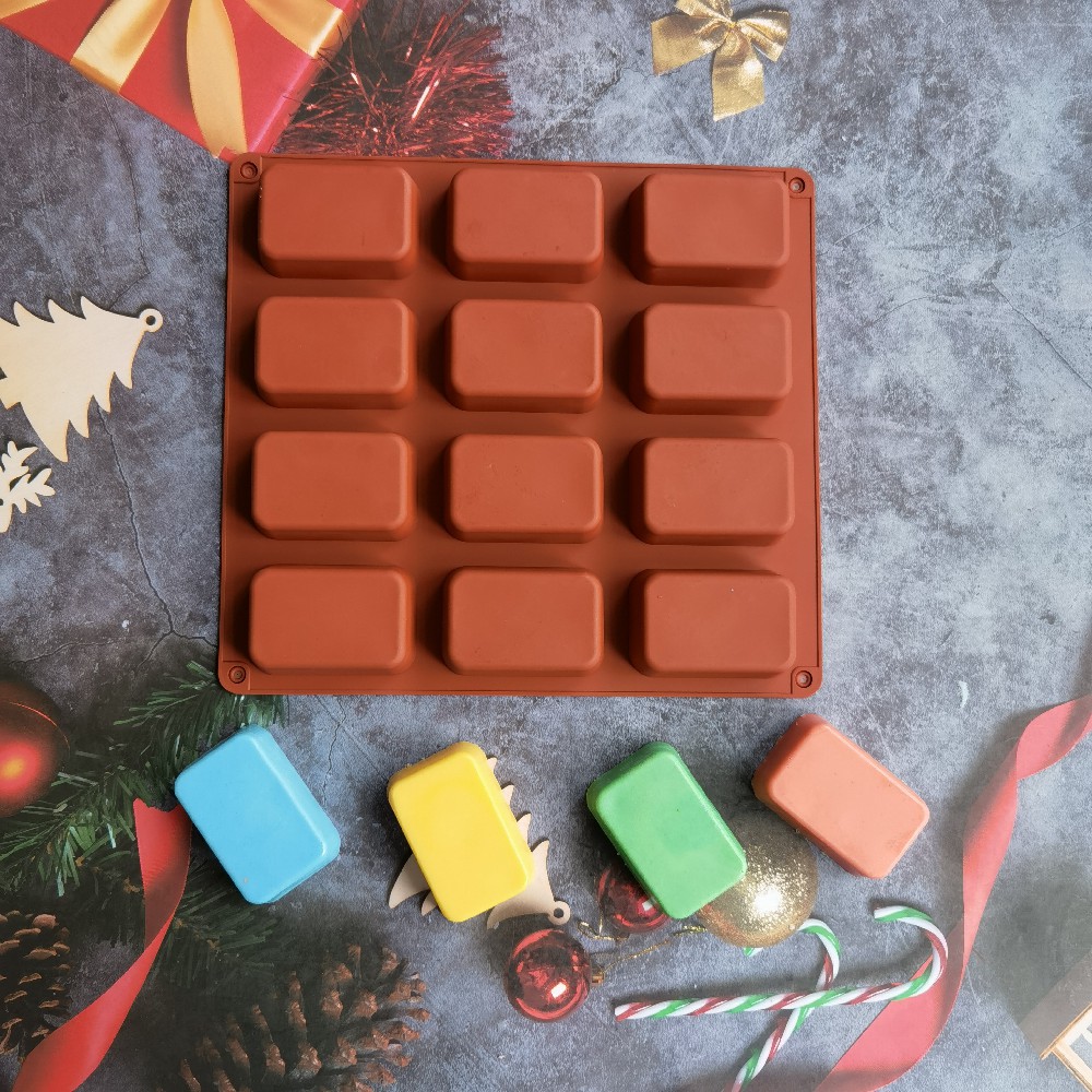 12 Cavity Square Silicone Soap - Soap Making Kit For Beginners ulasan dan harga