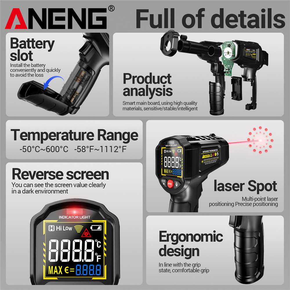 ANENG TH203 Smart Industrial I - Soap Making Thermometer ulasan dan harga