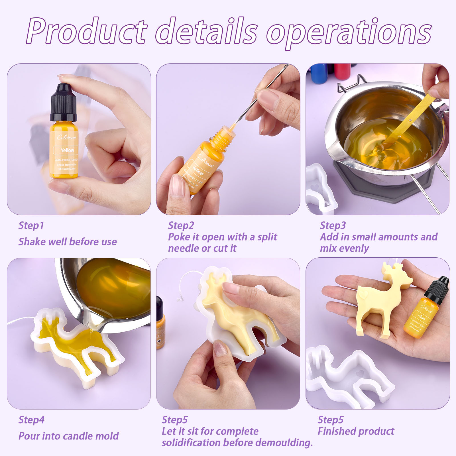 Candle Dyes Kit Liquid Coloran - Soap Making Diy Kit ulasan dan harga